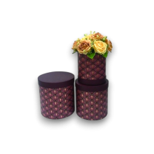 SCATOLA MARRONE SET 3 PZ