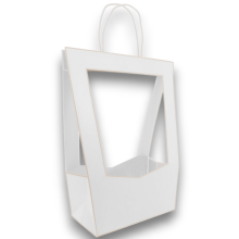 SAC. MEDALLION  MEDIUM 14X23X38 CM BLANC 5PZ