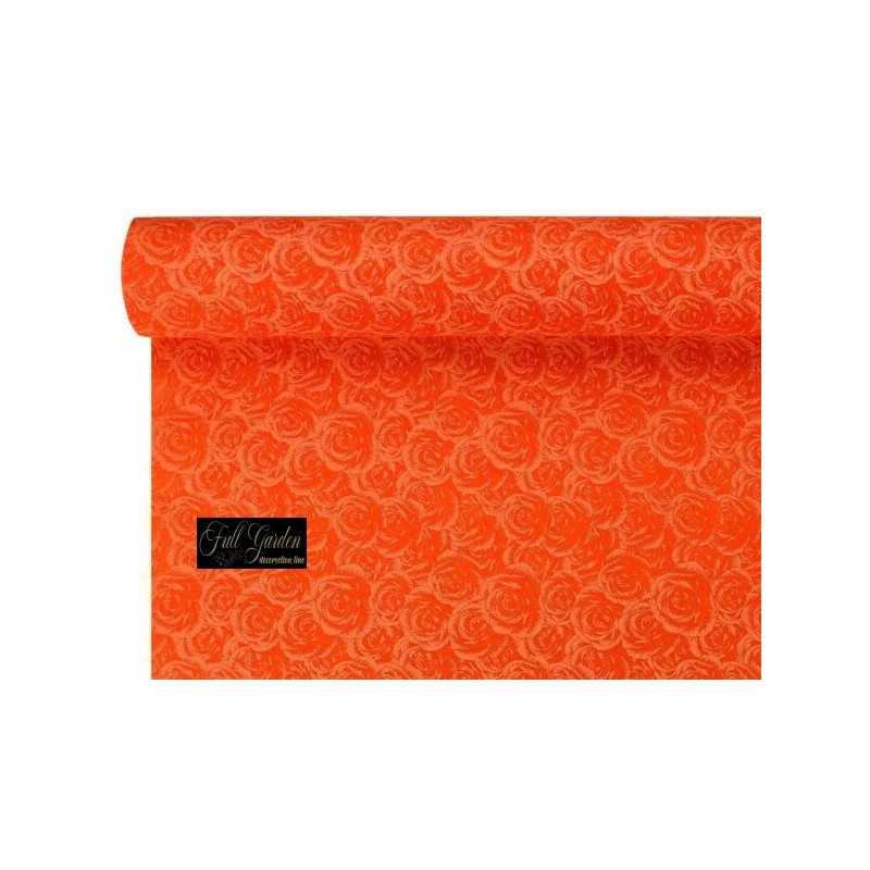 BOBINE TNT ROSES ETOFFE   F/ARANCIO  0,80X 9MT