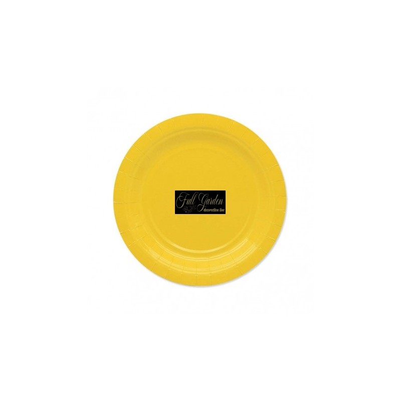 PIATTI CM 18 GIALLO 25 PZ