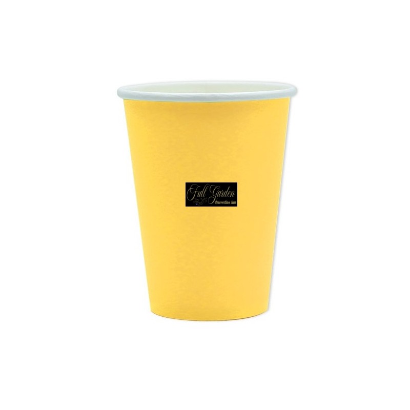 BICCHIERI BIO GIALLO 25 PZ
