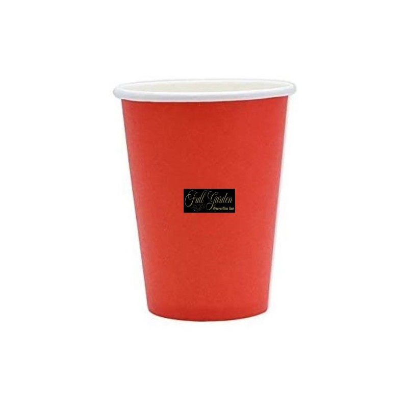 BICCHIERI BIO ROSSI 25 PZ