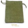 SACCHETTO COTONE CM.9X12 OLIVE GREEN PZ 10