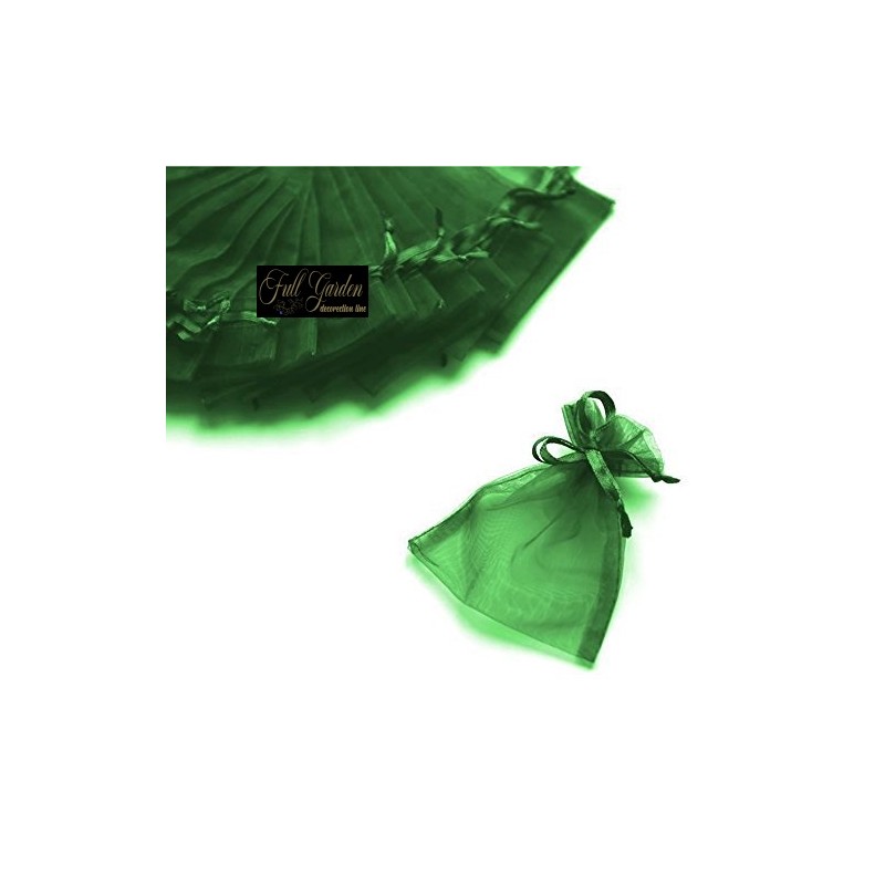 BUSTINA ORGANZA CM 7,5X10 CONF.10 PZ DARK GREEN