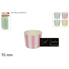 PIROTTINI MUFFIN CARTA RIGHE TONDI 2 PZ MM.70