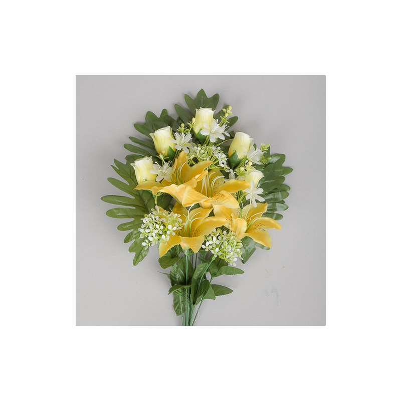 MAZZO FRONT.LILIUM X 12 CM 56 - YELLOW