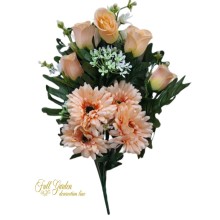MAZZO FRONT.GERBERA X 12 CM 56 - SALMONE