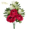 MAZZO FRONT.PEONIA X 8 CM 43 - RED