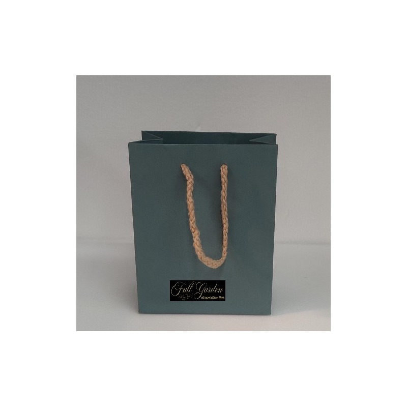 BUSTA CARTA KRAFT 12X15+7 AZZURRO