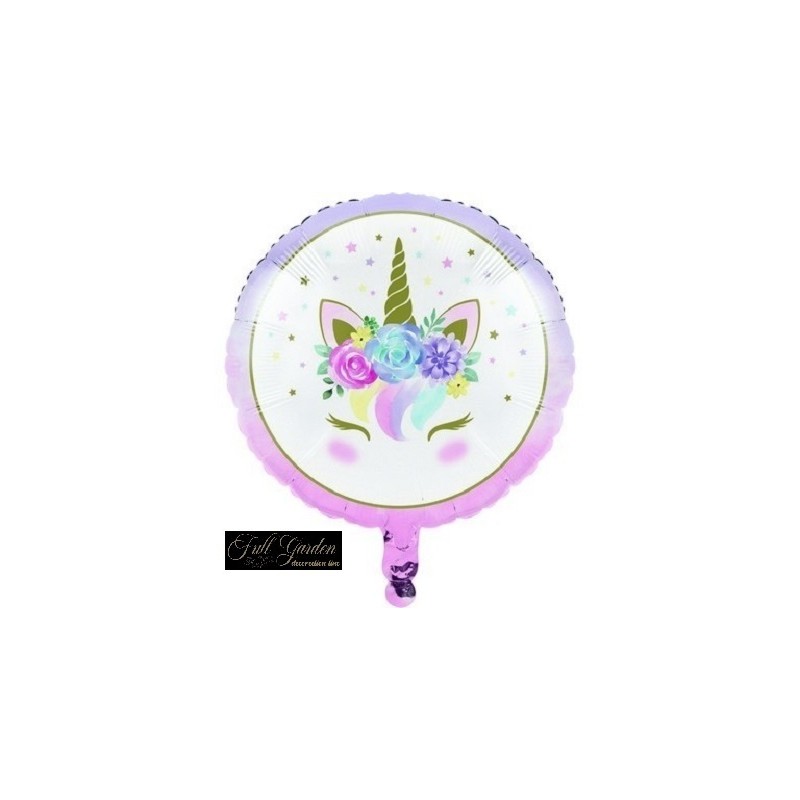 PALLONCINO MYLAR UNICORNO BABY 18 CM.46