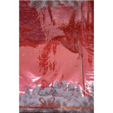 BUSTE NATALE X100 VILLAGE  30X45 ROSSO