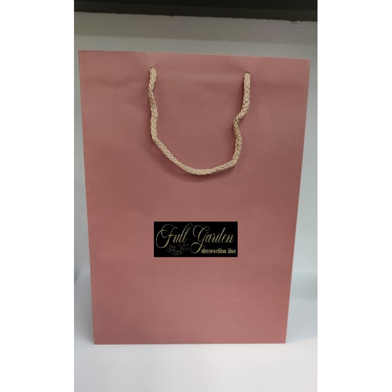 BUSTA CARTA KRAFT 16X19+8   ROSA