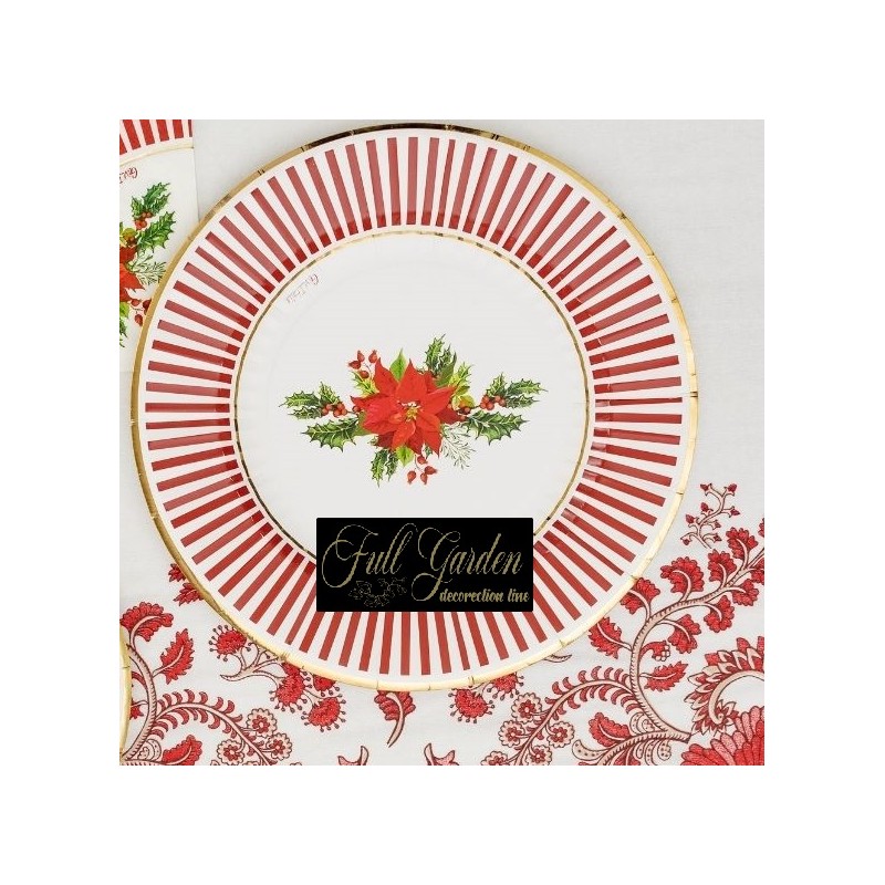 CF.8 PIATTI CM 21 CHRISTMAS FLOWER