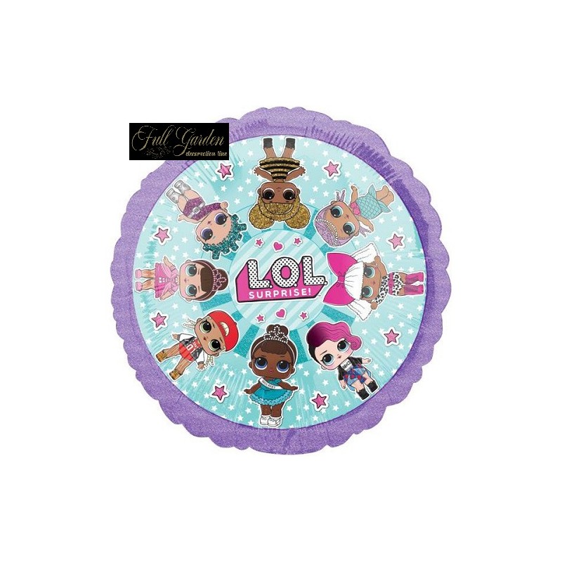 PALLONCINO MYLAR  LOL SURPRISE  TONDO 17 43CM