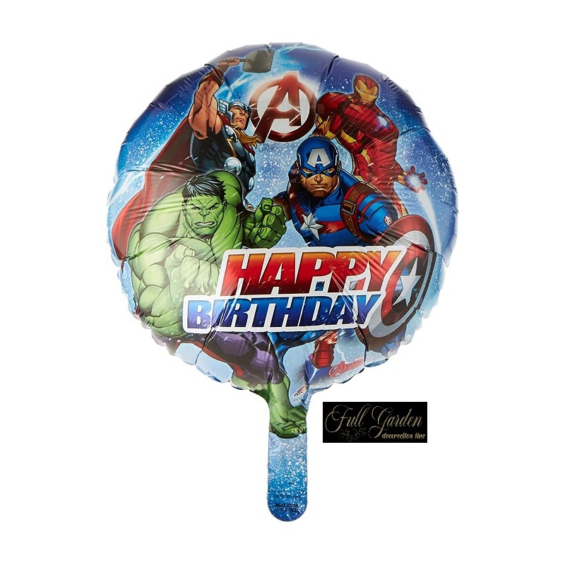 PALLONCINO 18 MYLAR HAPPY B. AVENGERS CM.45