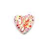 MYLAR CUORE  I  LOVE YOU CUORI ORO/ROSSO 18