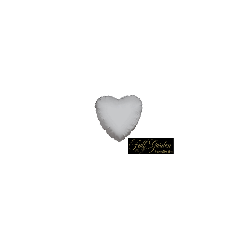 MYLAR CUORE ARGENTO  18