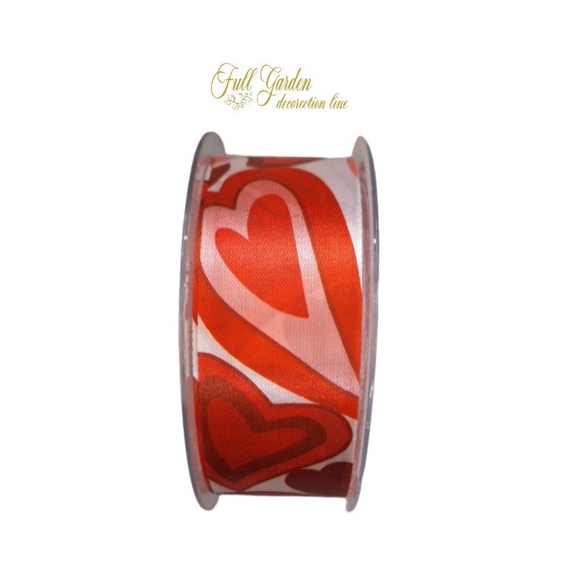 NASTRO RASO CUORI MM40X50MT