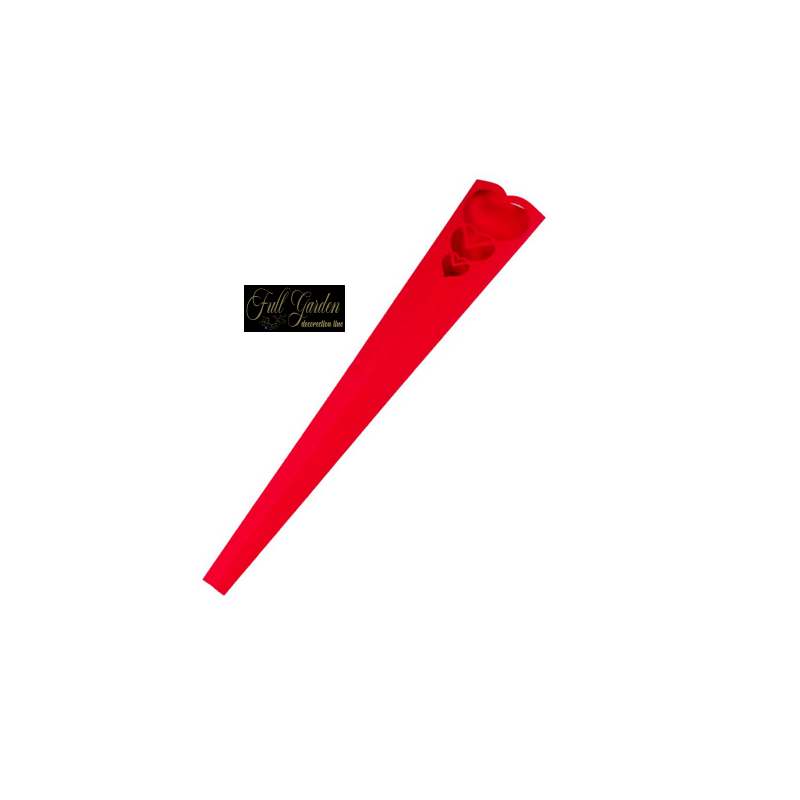 PORTAROSE ROSSO CARTA S/20 CON CUORE INTAGLIATO