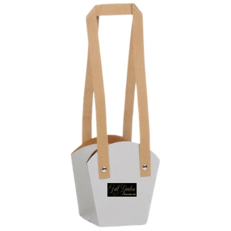 BORSA CARTA PZ 10 BIANCO SPORCO 13X9,5 H.15