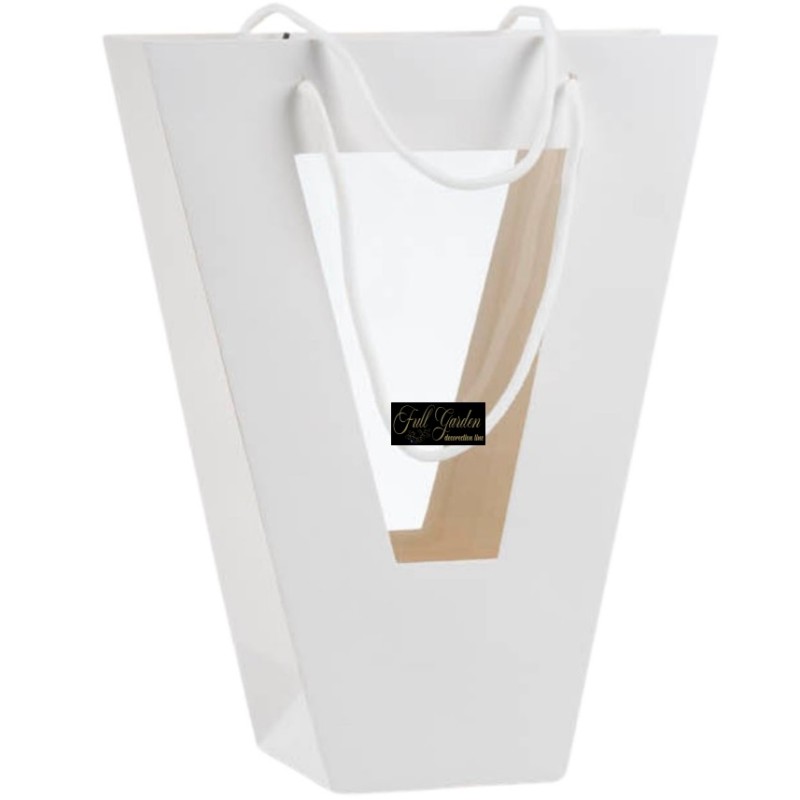 BORSINA CON FINESTRA PLASTICABIANCA  27X11H33