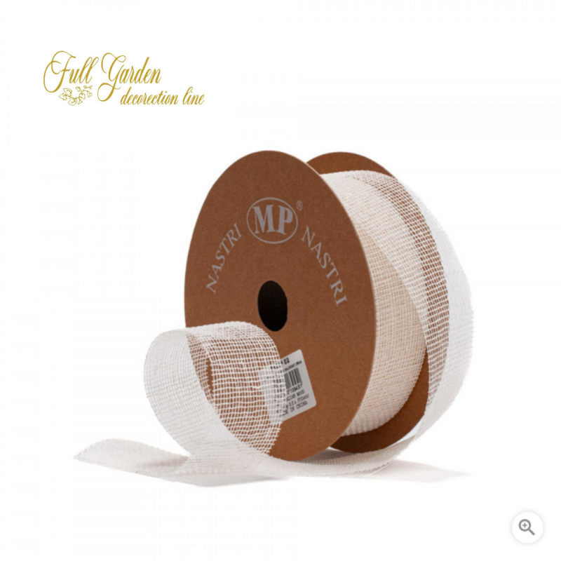 NASTRO COTONE MM 40X20 MT COL.02 PANNA