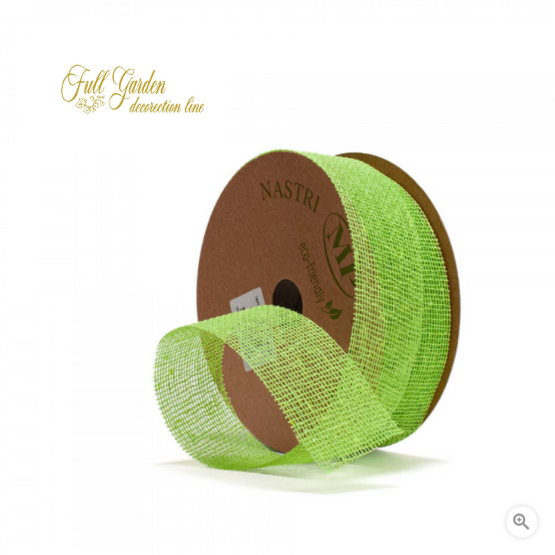 NASTRO COTONE MM 40X20 MT COL.17 VERDE SCURO