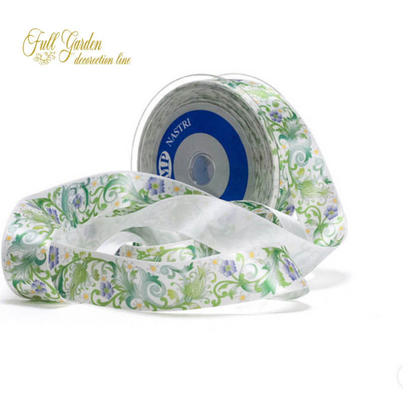 NASTRO STILE FIORENTINO MM15X15MT GREEN