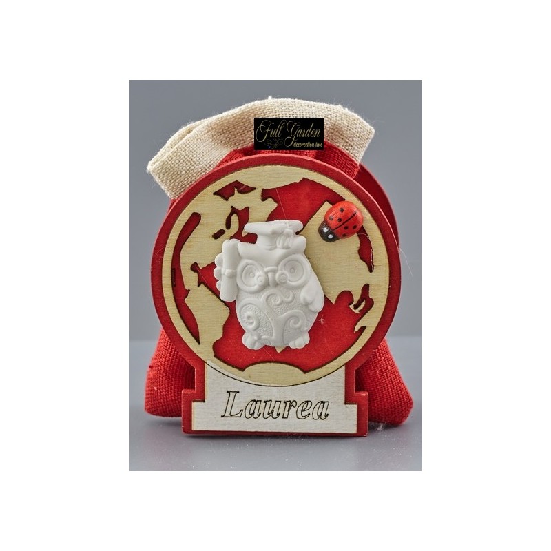 CONTENITORE  MAPPAMONDO  LAUREA CM.7X6