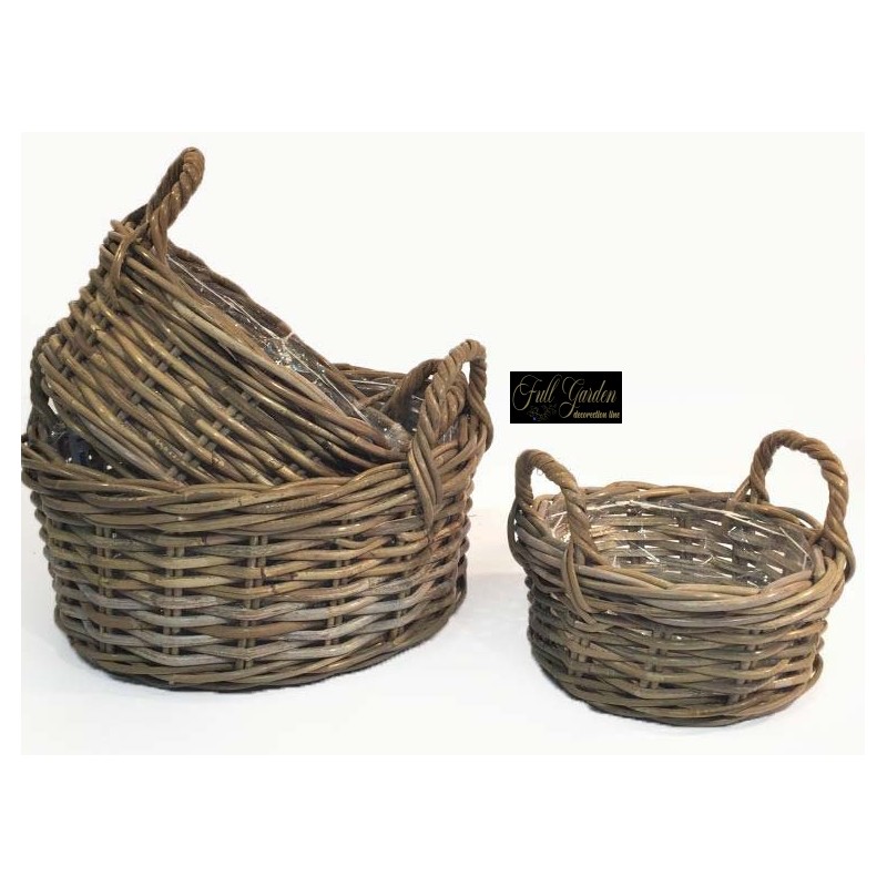 CIOTOLE RATTAN SET 3 PZ D 25/38