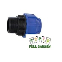 RACCORDO COMPRESSIONE 20X3/4 MASCHIO