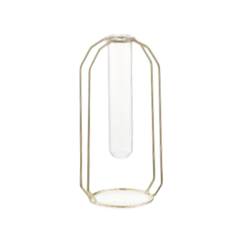 MIKU MONOFIORE H 20 D.10*8 METAL GOLD