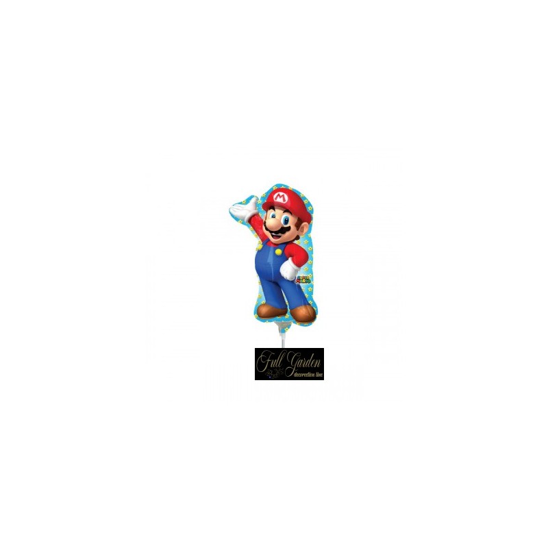 PALLONCINO  14 MINI SHAPE MYLAR SUPER MARIO