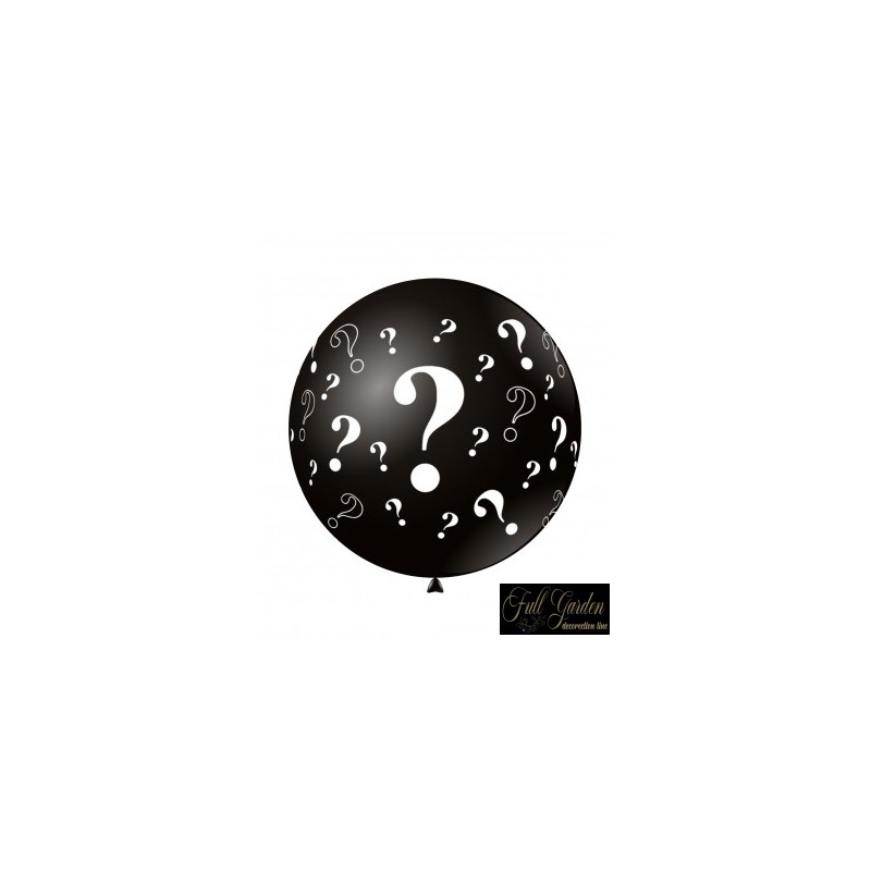 PALLONCINO 36 SOFT LINE NERO SIMBOLO ? CM.91