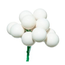 BOX 144 PICK SFERE VETRO MM.20 MILK