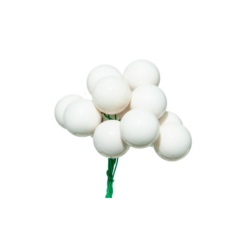 BOX 144 PICK SFERE VETRO MM.20 MILK