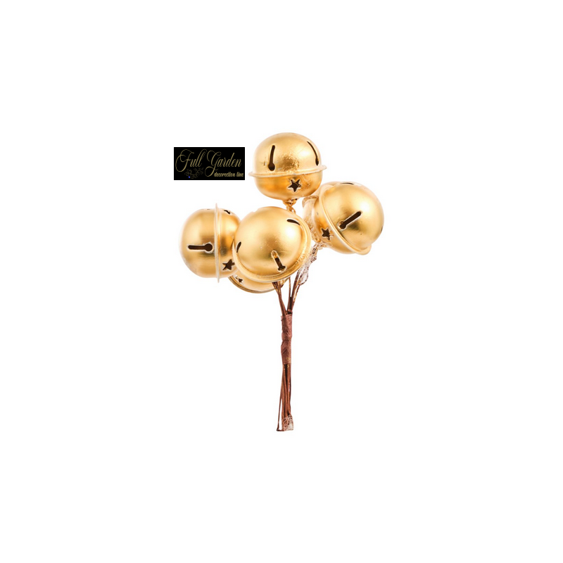BUNDLE 6 CAMPANELLI METALLO GOLD