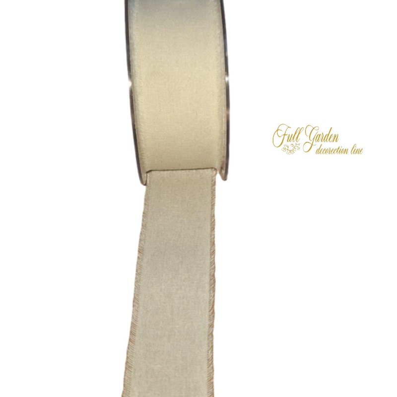 NASTRO SFRANGIATO PANNA  COL 02 MM40X15MT