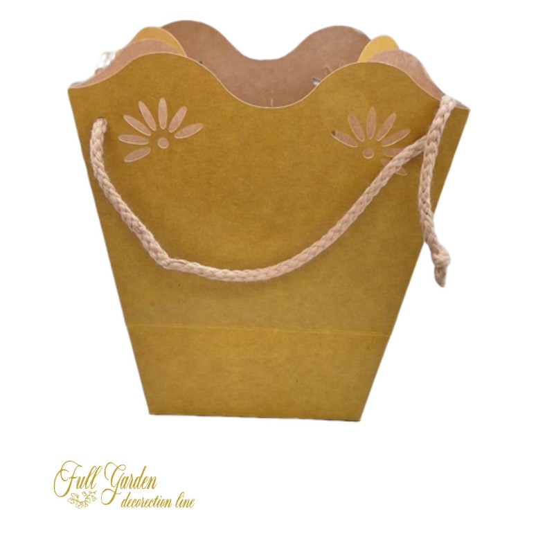 SHOPPERPOT DAISY CTA P.18X19+11X12 CM SENAPE