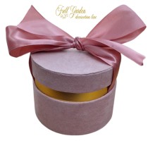 FLOWER BOX ROUND 12X12XH19 CM PINK