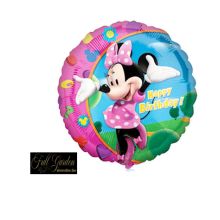 MYLAR MINNIE HAPPY BIRTHDAY TONDO 18