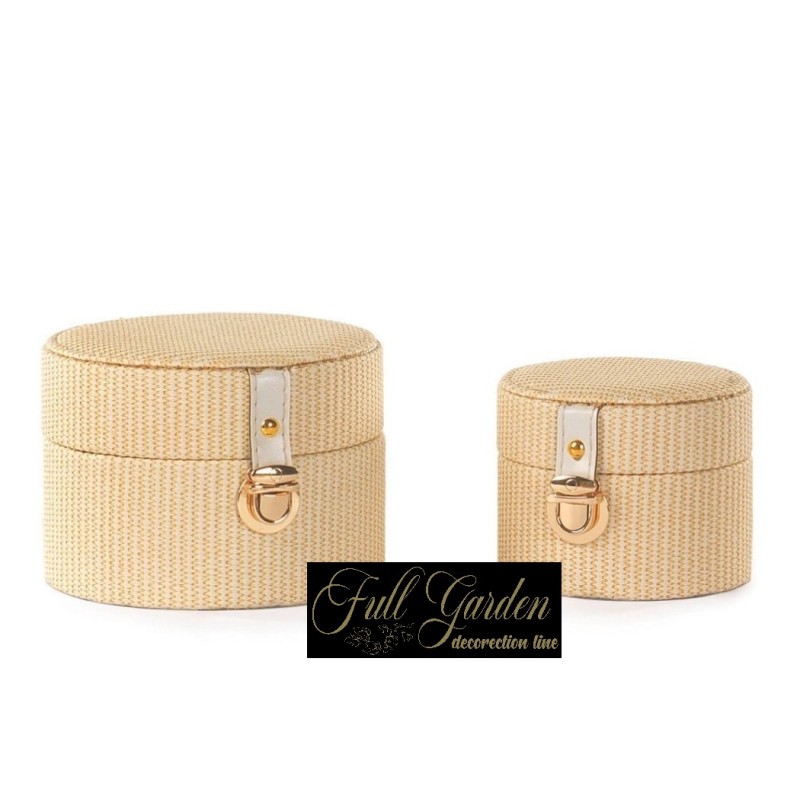 BAULETTO TONDO S/2 TESSUTO YELLOW 12H10 GR.16H11