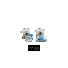 ORSETTO CON ALI CELESTE  CM.3,5X2,6X5