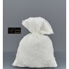 SACCH.10X14  RETT. ORGANZA FLOCCATA BIANCO PZ12