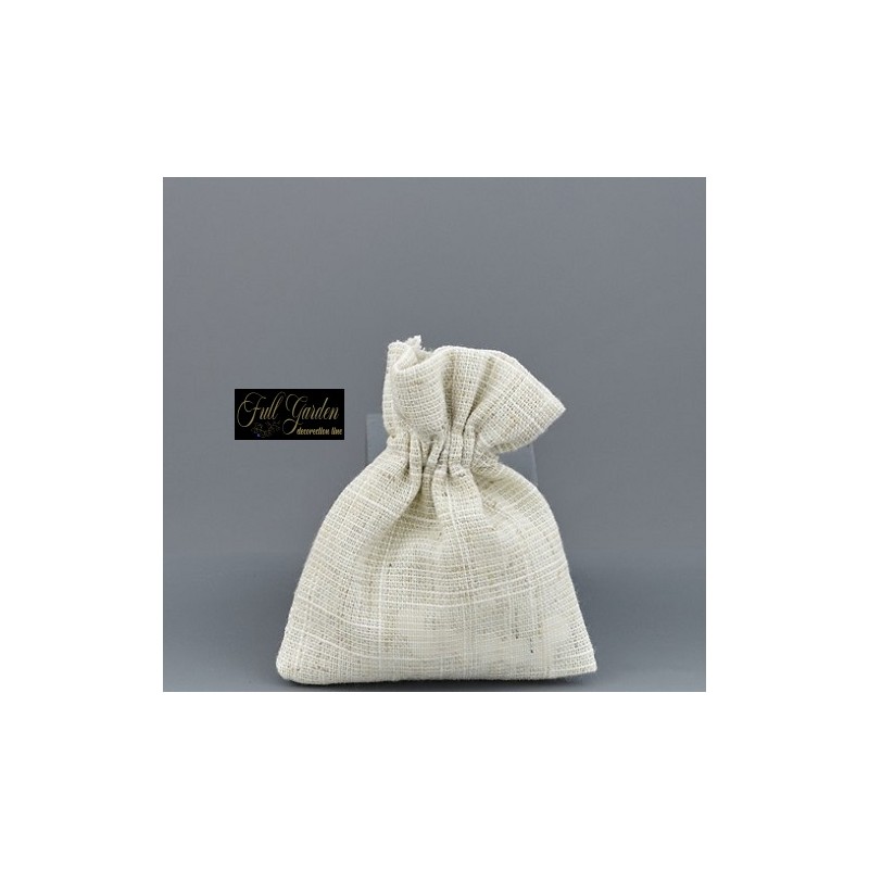 SACCHETTO 8X10  RETT. RUSTICO BIANCO PZ12