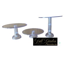 KIT ALZATINA  PLEX  TRASPARENTE 3 ALTEZZE D 33.5