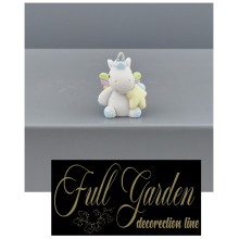 UNICORNO ARCOBALENO CELESTE MINI 3,5X4X4.5