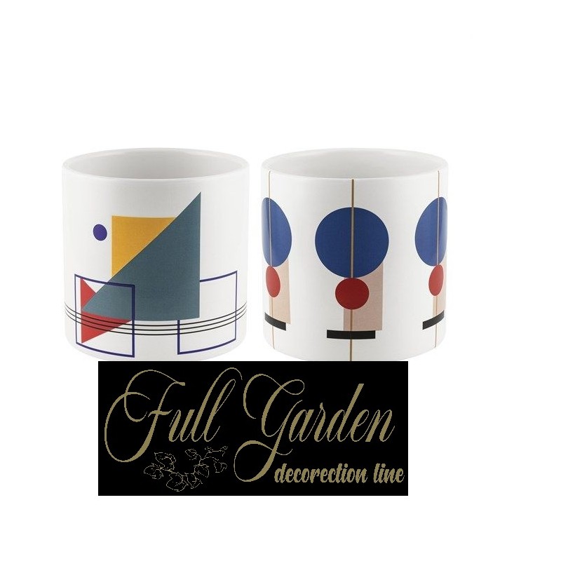 VASO CILINDRO CERAMICA H 130 DM125 BLU