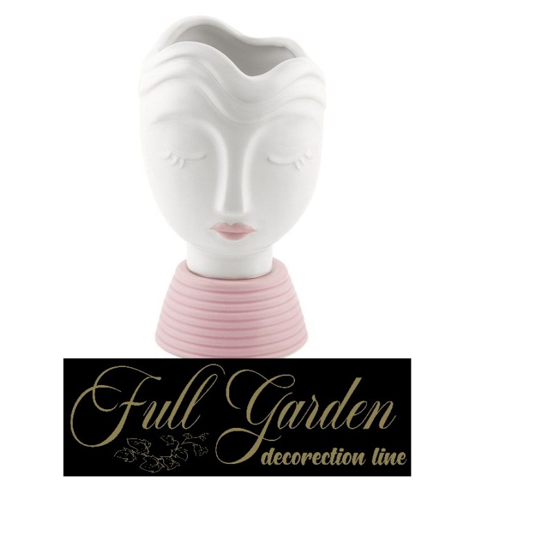 VISO DONNA CERAMICA ROSA H195 DM105