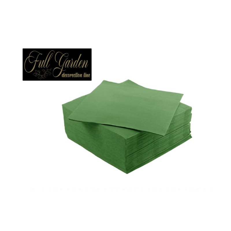 TOVAGLIOLI 25X25 2VELI TOUCH VERDE SMERALDO 100PZ